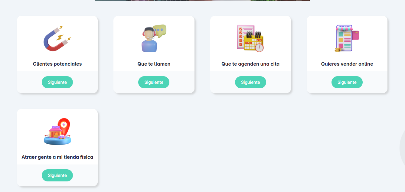 screenshot of Generator Landing